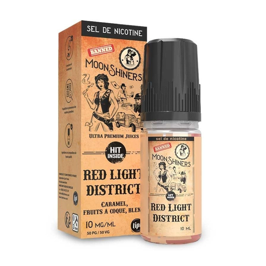Moon shiners : Red Light District 10ml SALT - Le French Liquide