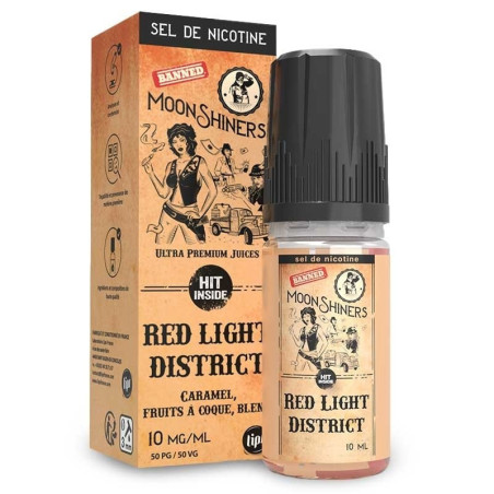 Moon shiners : Red Light District 10ml SALT - Le French Liquide