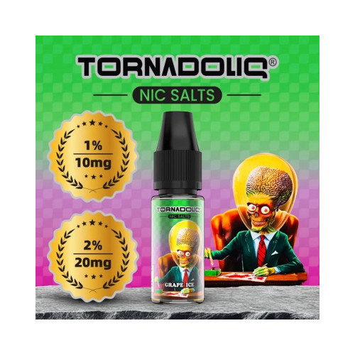 Tornadoliq - Nic Salt - Grape Ice 10