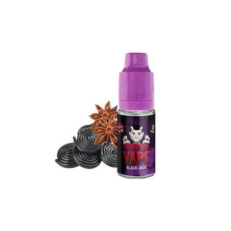 Black Jack 10ml Nic Salts Vampire Vape (10 pièces)