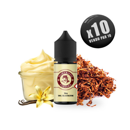 Don Cristo Custard Sel de Nicotine 10ml - PGVG Labs (pack de 10)