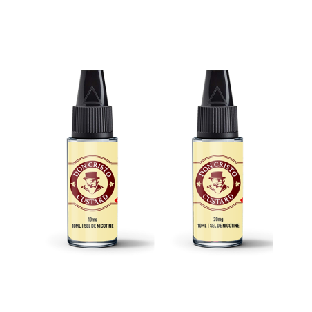 Don Cristo Custard Sel de Nicotine 10ml - PGVG Labs (pack de 10)