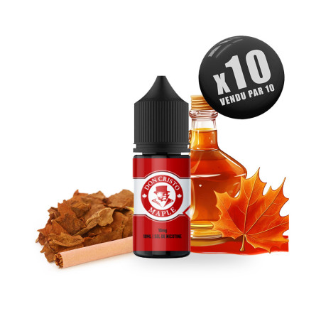Don Cristo Maple Sel de Nicotine 10ml - PGVG Labs (pack de 10)