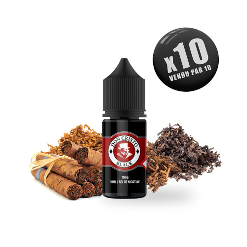 Don Cristo Black Sel de Nicotine 10ml - PGVG Labs (pack de 10)