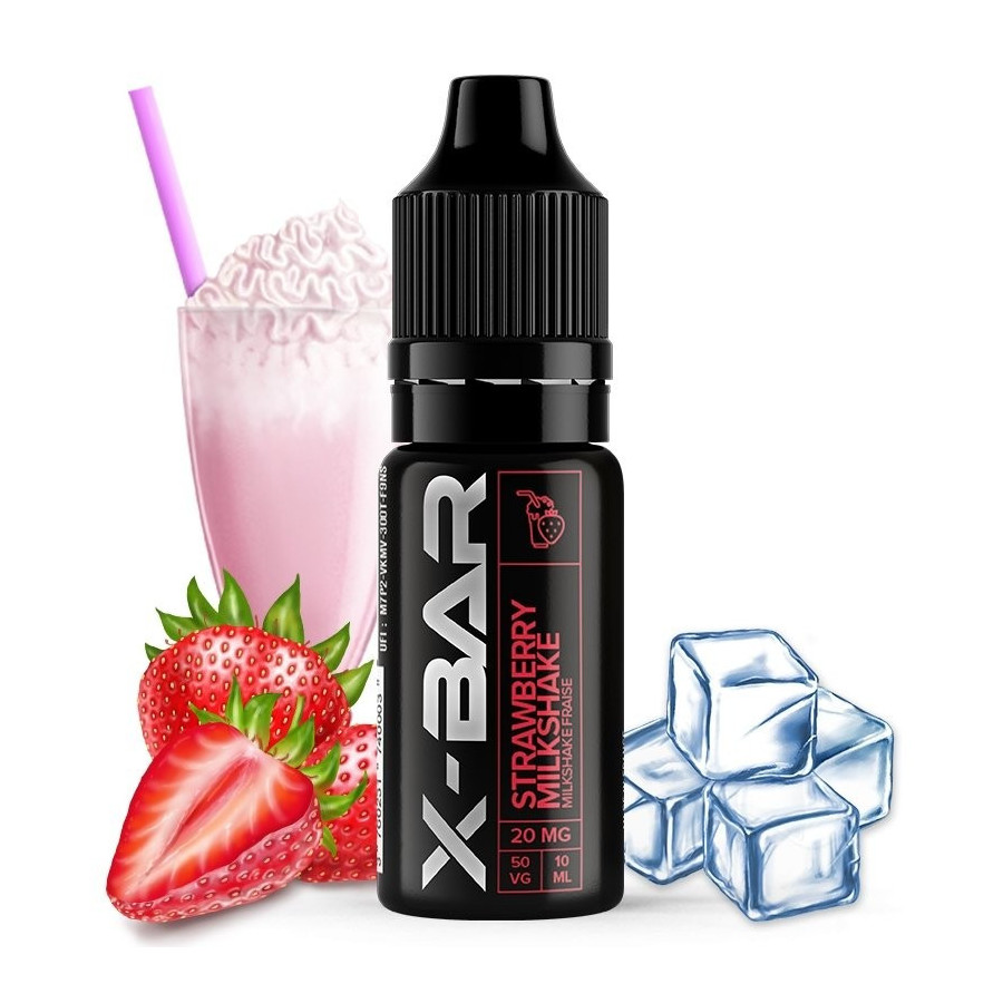 Strawberry Milkshake Sels de nicotine X-Bar 10ml
