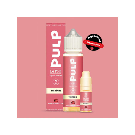 Thé Pêche Nic Salt Le Pod Liquide Pulp 10ml