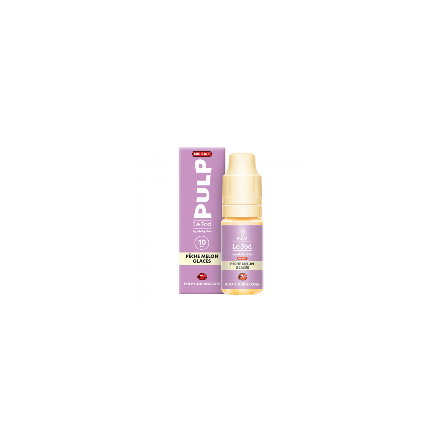 Pêche Melon Glaces Nic Salt Le Pod Liquide Pulp 10ml
