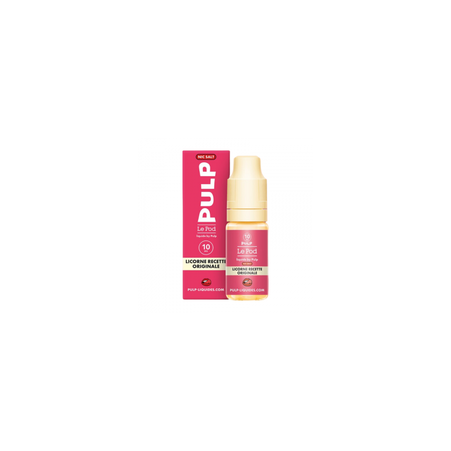 Licorne Recette Originale Nic Salt Le Pod Liquide Pulp 10ml