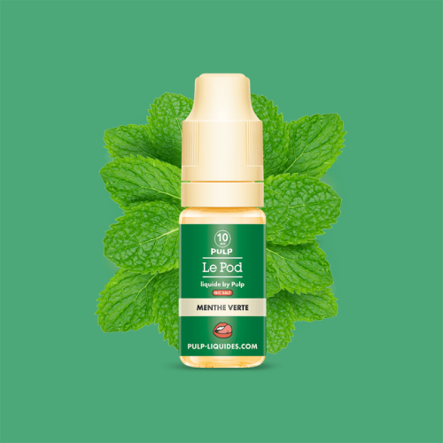 Menthe Verte Nic Salt Le Pod Liquide Pulp 10ml