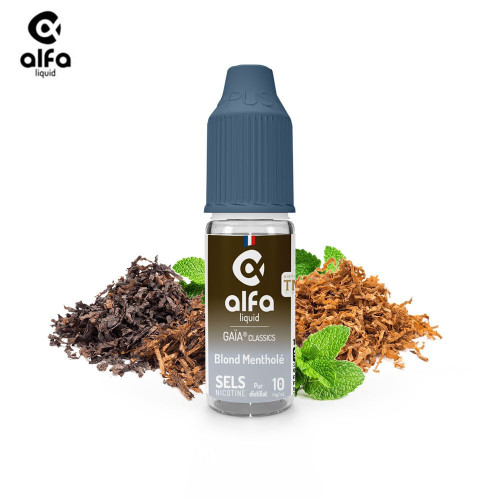 Blond Menthole Sels De Nicotine Gaia Classics Alfaliquid 10ml