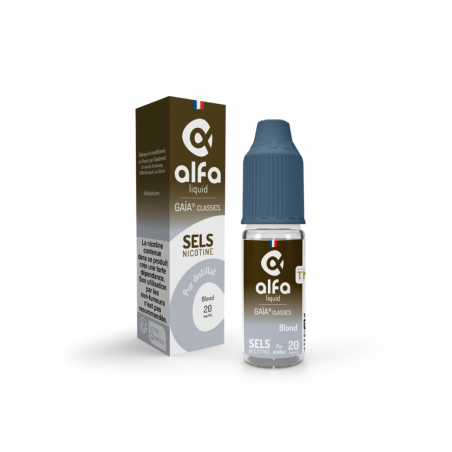 Blond Sels De Nicotine Gaia Classics Alfaliquid 10ml