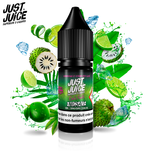 Guanabana Et Citron Vert Glacé Nic Salt Exotic Fruits Just Juice 10ml