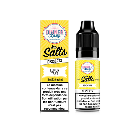 Lemon Tart Salt 10ml Desserts - Dinner Lady (10 pièces)