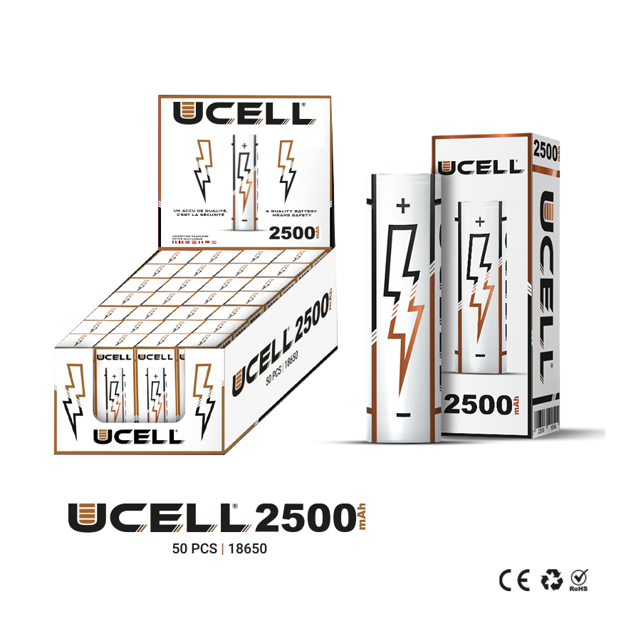 Ucell - Accu 18650 2500mAh 30A
