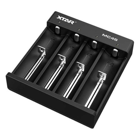 C4 Chargeur de batterie Li-ion avec LED et Micro USB - E-Cig Power