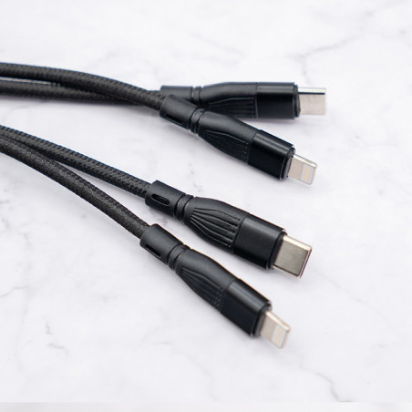 CÂBLE USB 4 EN 1 KUURVE
