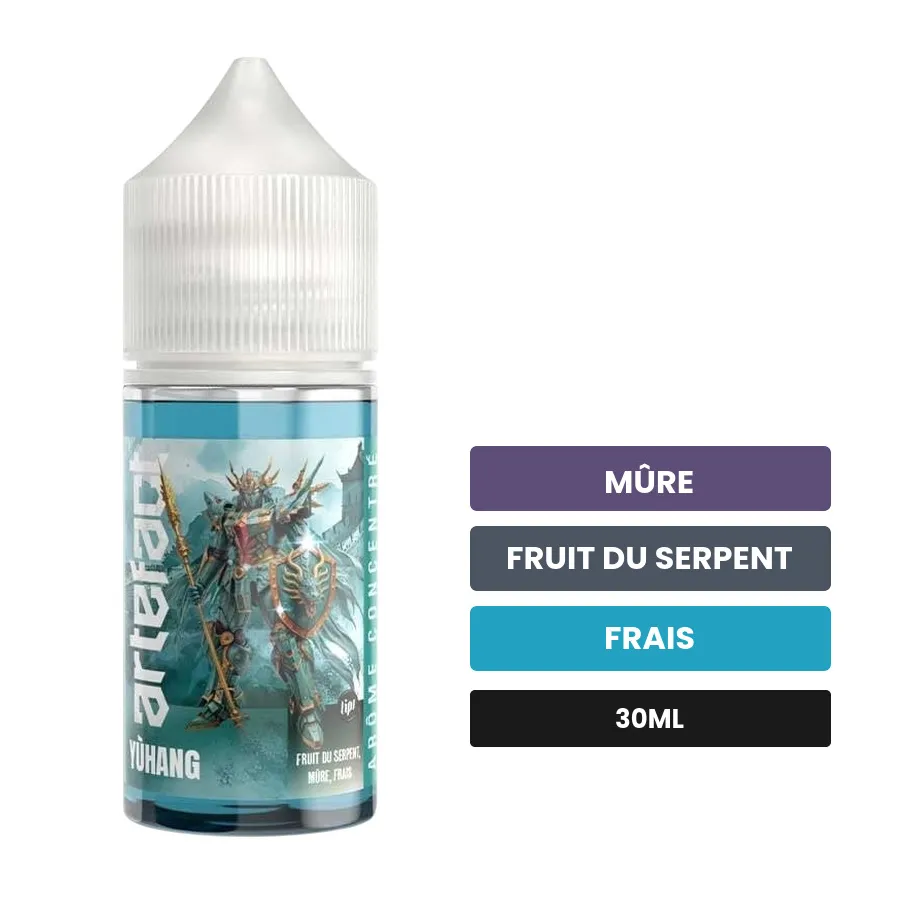 Arome concentre Yuhang de Le French Liquide, 30 ml, saveurs mûre, fruit du serpent et frais, sans nicotine — arôme à diluer.