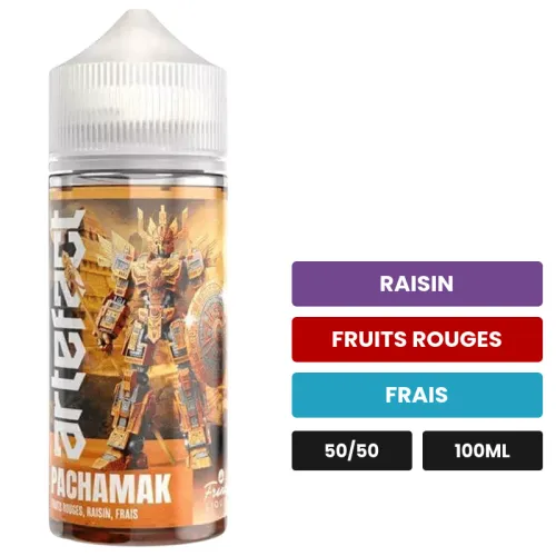 E-liquide Pachamak de Le French Liquide, 100 ml, saveurs raisin, fruits rouges et frais, sans nicotine — prêt à booster de.