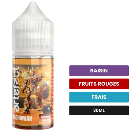 Arome concentre Pachamak de Le French Liquide, 30 ml, saveurs raisin, fruits rouges et frais, sans nicotine — arôme à diluer.