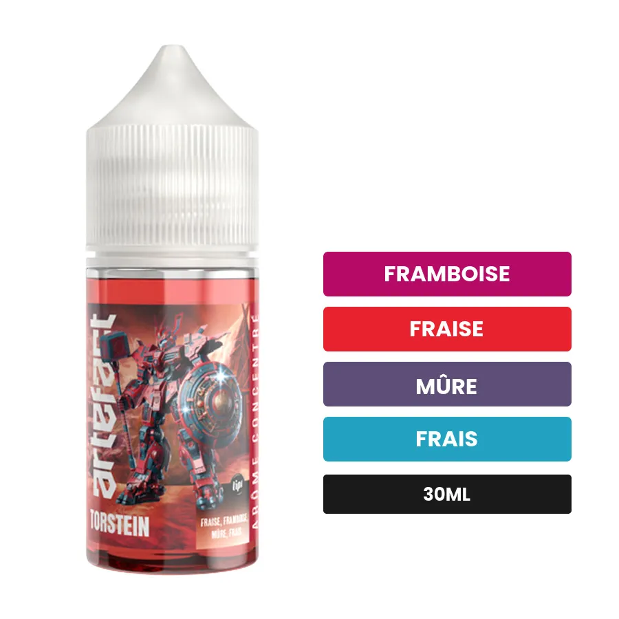Arome concentre Torstein de Le French Liquide, 30 ml, saveurs framboise, fraise, mûre et 1 autre, sans nicotine — arôme à.