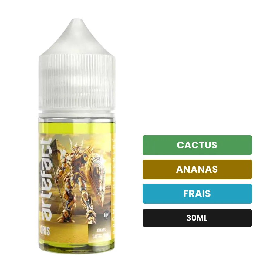 Arome concentre Oris de Le French Liquide, 30 ml, saveurs cactus, ananas et frais, sans nicotine — arôme à diluer de nicotine.