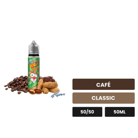 E-liquide Loony Bunny d'Avap, 50 ml, saveurs café et classic.