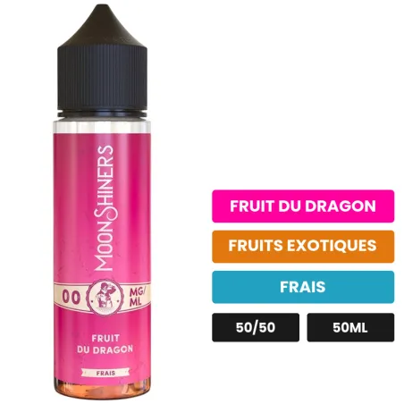 E-liquide Fruit Du Dragon Frais de Le French Liquide, 50 ml, saveurs fruit du dragon, fruits exotiques et frais.
