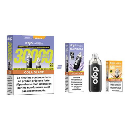 Kit Dojo Blast 30K 2ml (+2 x 10ml) 20mg Vaporesso - Pêche Glacée