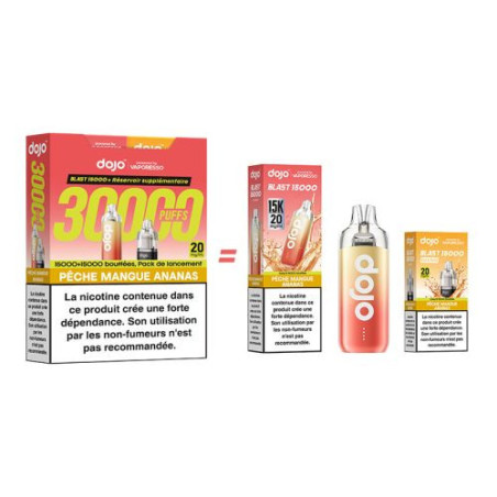 Puff Dojo Blast Bundle 30K Fruits Rouges - Dojo by Vaporesso