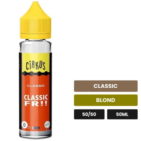 E-liquide Classic Fr de Vincent dans les vapes, 50 ml, saveurs classic et blond, sans nicotine — prêt à booster de nicotine.