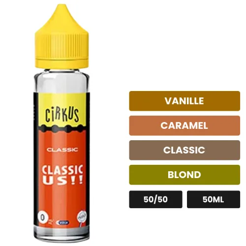 E-liquide Classic Us de Vincent dans les vapes, 50 ml, saveurs vanille, caramel, classic et 1 autre, sans nicotine — prêt à.