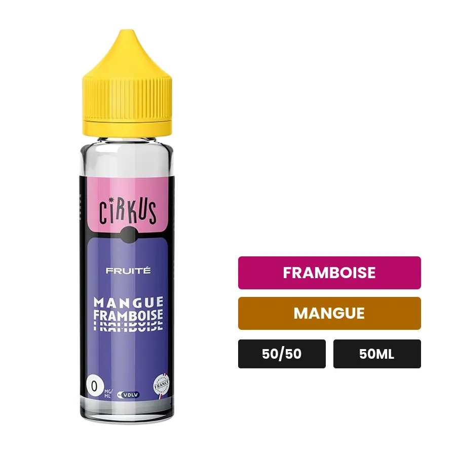 E-liquide Mangue Framboise de Vincent dans les vapes, 50 ml, saveurs framboise et mangue, sans nicotine — prêt à booster de.
