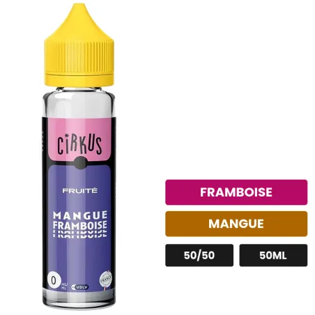 E-liquide Mangue Framboise de Vincent dans les vapes, 50 ml, saveurs framboise et mangue, sans nicotine — prêt à booster de.