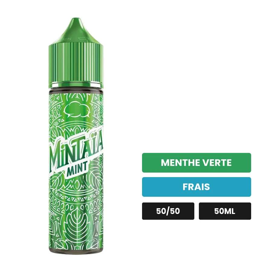 E-liquide Mint d'Eliquid France, 50 ml, saveurs menthe verte et frais.