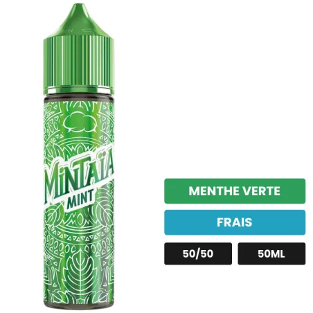 E-liquide Mint d'Eliquid France, 50 ml, saveurs menthe verte et frais.