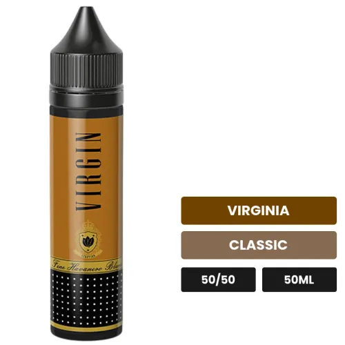 E-liquide Virgin d'Eliquid France, 50 ml, saveurs virginia et classic.