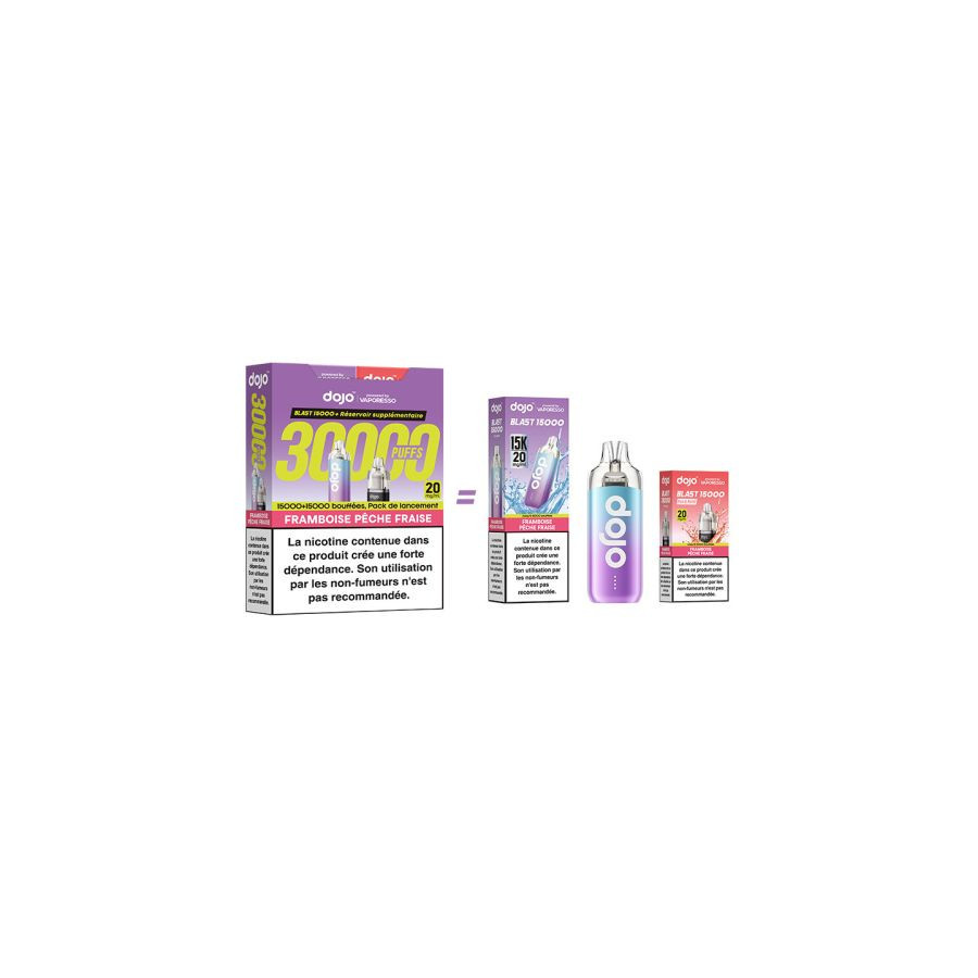 Puff Dojo Blast Bundle 30K Fraise Kiwi - Dojo by Vaporesso