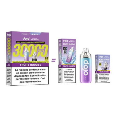 Puff Dojo Blast Bundle 30K Jus de Cassis - Dojo by Vaporesso