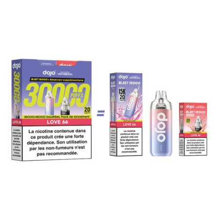 Puff Dojo Blast Bundle 30K Jus de Cassis - Dojo by Vaporesso