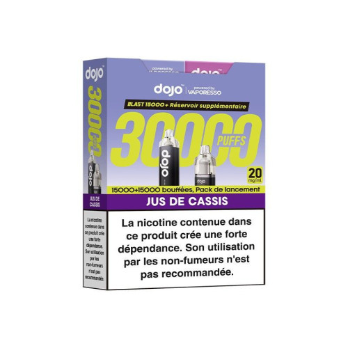 Kit Dojo Blast 30K 2ml (+2 x 10ml) 20mg Vaporesso - Framboise Pêche Fraise