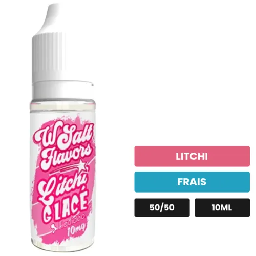 E-liquide Litchi de Liquideo, 10 ml, saveurs litchi et frais.