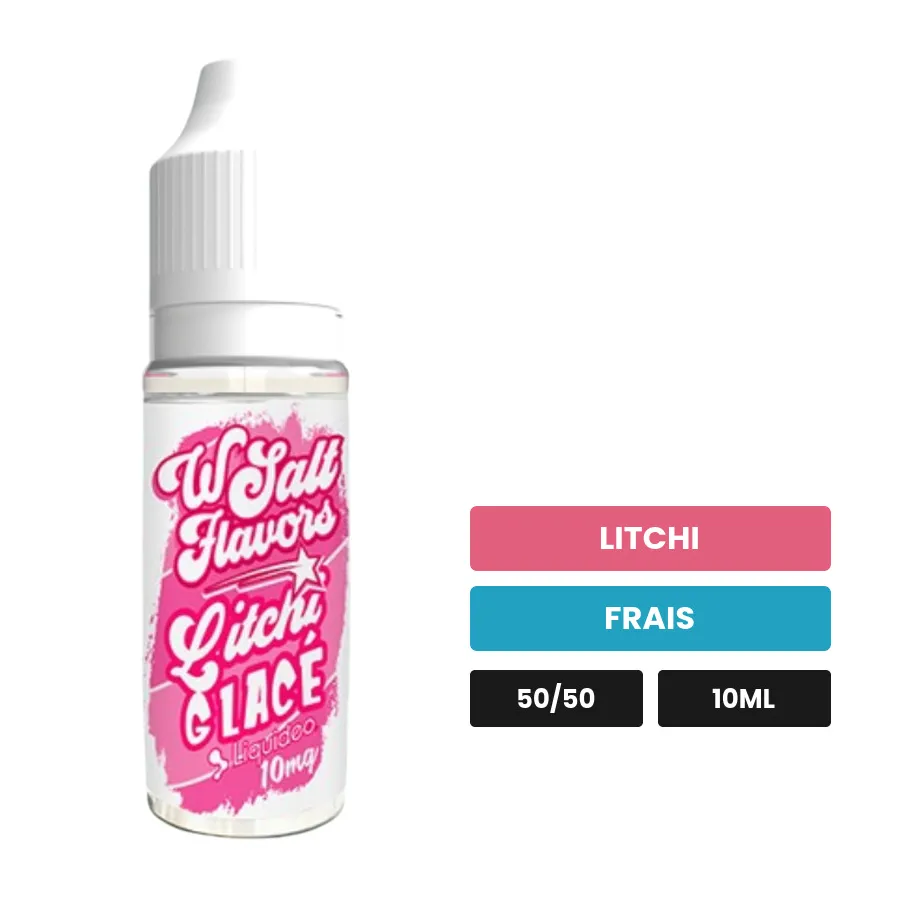 E-liquide Litchi de Liquideo, 10 ml, saveurs litchi et frais.