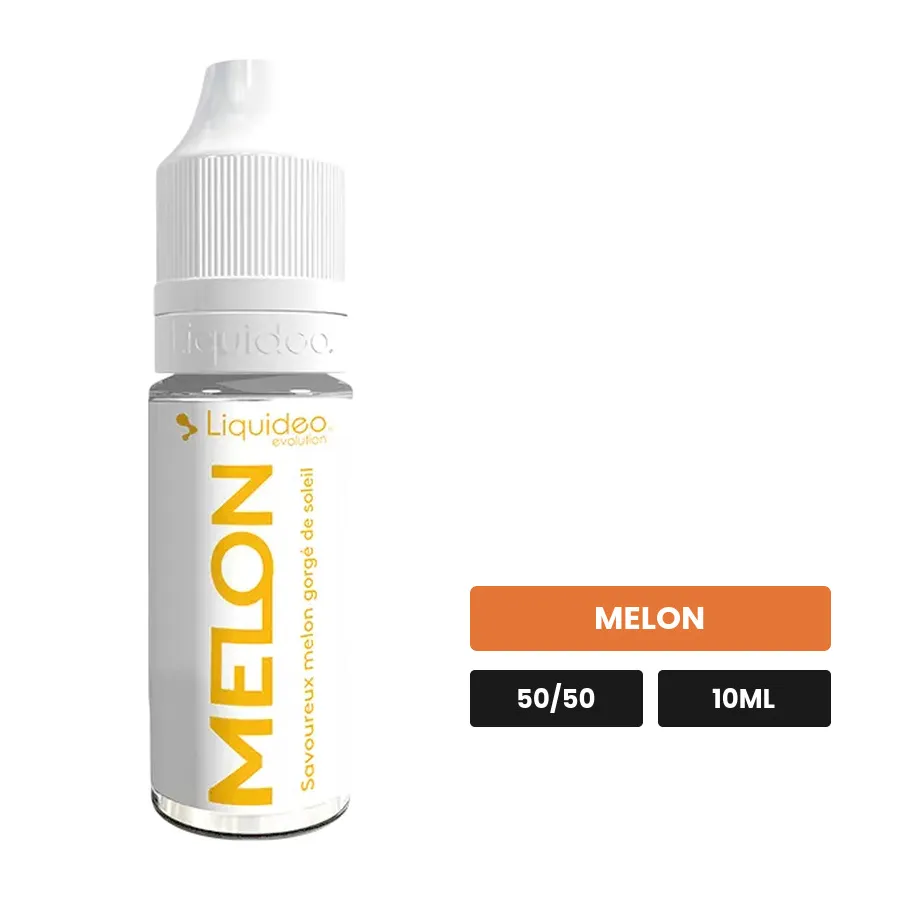 E-liquide Melon de Liquideo, 10 ml, saveur melon.