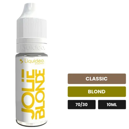 E-liquide Jolie Blonde de Liquideo, 10 ml, saveurs classic et blond.