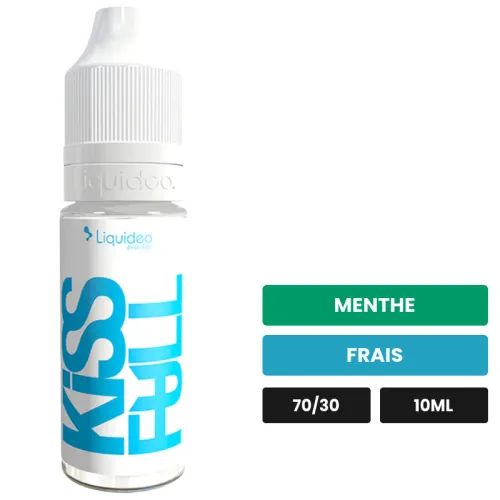 E-liquide Kiss Full de Liquideo, 10 ml, saveurs menthe et frais.