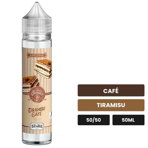 E-liquide Tiramisu Café de Savourea, 50 ml, saveurs café et tiramisu.