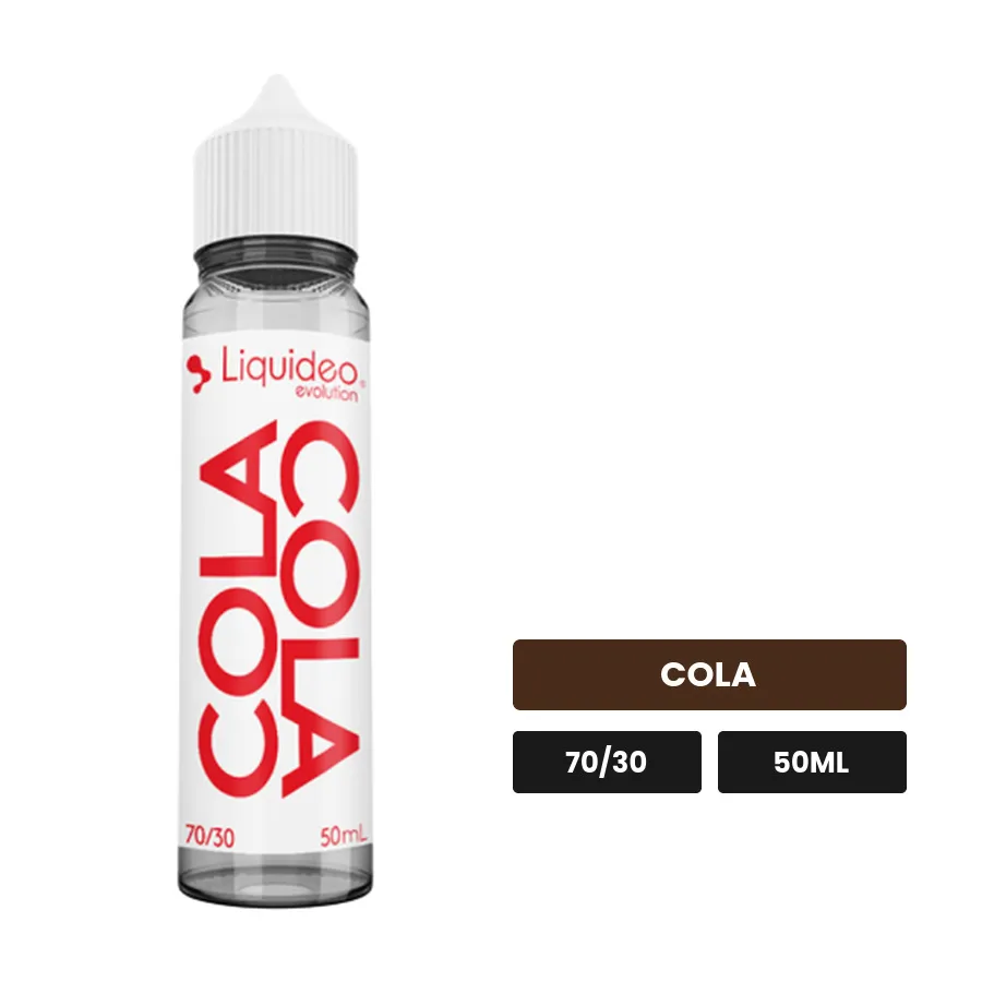 E-liquide Cola Cola de Liquideo, 50 ml, saveur cola.
