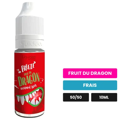 E-liquide Dragon de Liquideo, 10 ml, saveurs fruit du dragon et frais.