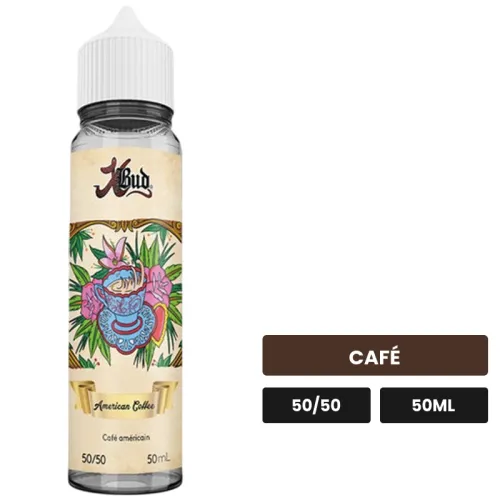 E-liquide American Coffee de Liquideo, 50 ml, saveur café.