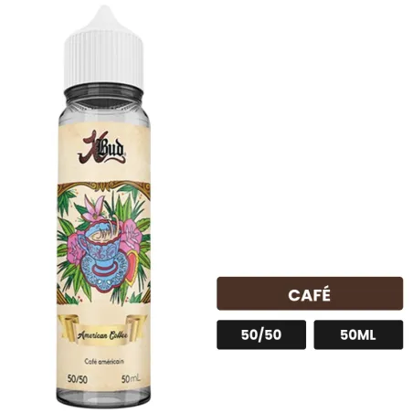 E-liquide American Coffee de Liquideo, 50 ml, saveur café.